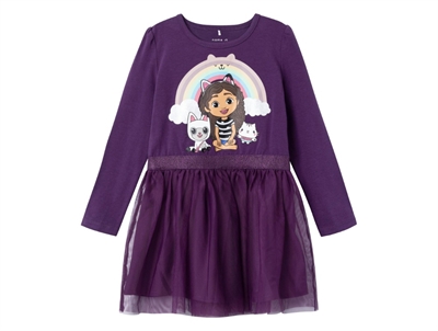 Name It plum purple Gabby's Dollhouse dress