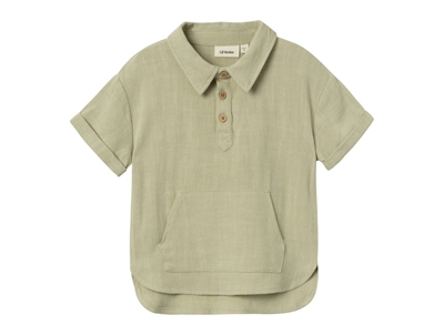 Lil Atelier moss gray shirt/top