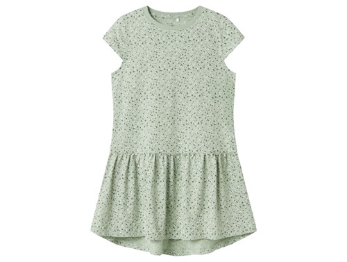 Name It dress aqua gray floral with floral print