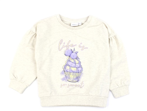 Name It peyote melange printed sweatshirt