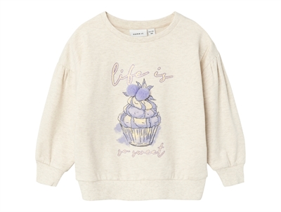 Name It peyote melange printed sweatshirt