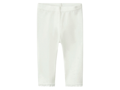 Name It leggings snow white with eyelet pattern in merino wool
