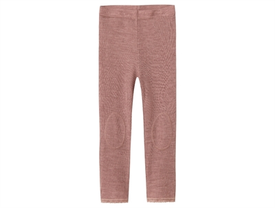 Name It leggings antler with eyelet pattern in merino wool