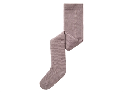 Name It purple dove structure tights merino wool/cotton