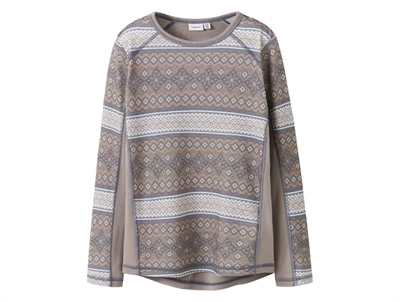 Name It blouse satellite with snow pattern in merino wool