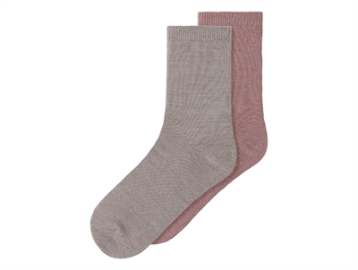 Name It ombre blue/dark grey melange socks wool/cotton (2-pack)