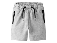 Name It shorts light grey melange with black zip pockets  