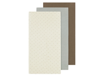 Lil Atelier birch mix muslin cloth (3-pack)
