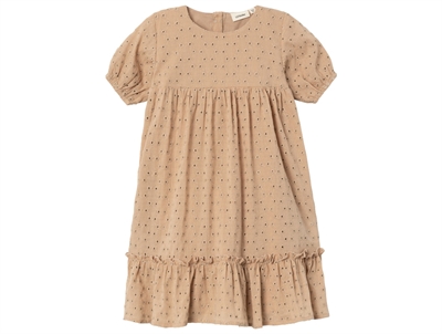 Lil Atelier nougat broderie anglaise dress