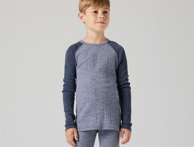 Name It ombre blue undershirt merino wool