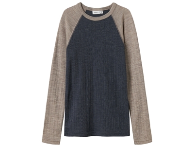 Name It ombre blue undershirt merino wool