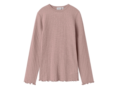 Name It blouse antler with eyelet pattern in merino wool/silk