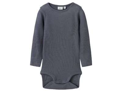 Name It bodysuit folkestone gray in merino wool