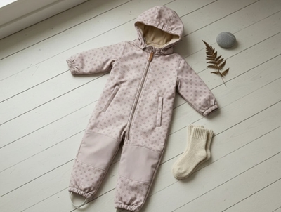 Lil Atelier violet ice floral softshell onesie