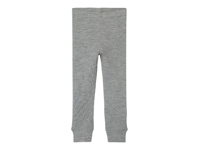 Lil Atelier grey melange leggings merino wool