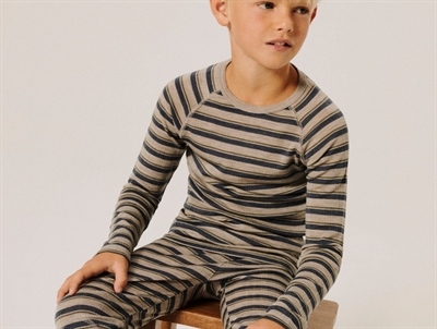 Name It blouse satellite with dark blue stripes merino wool