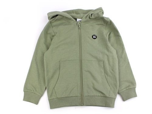 Name It oil green sweat cardigan
