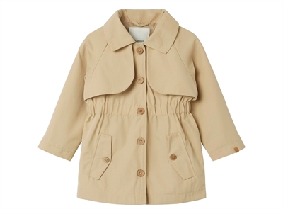 Lil Atelier warm sand trench coat jacket