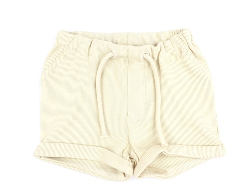 Lil Atelier bleached sand shorts