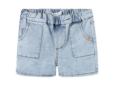 Lil Atelier light blue denim shorts