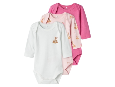 Name It ibis rose deer bodysuit (3-pack)