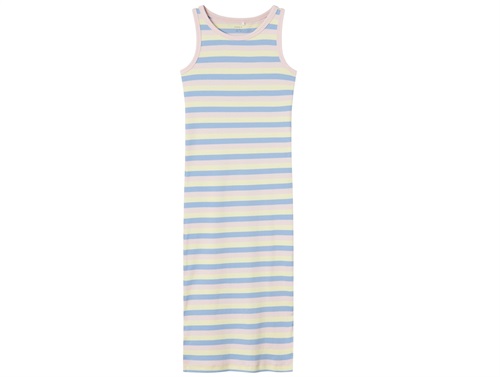 Name It pastel yellow striped maxi dress