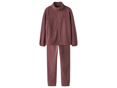 Name It fleece set rose brown with zipper