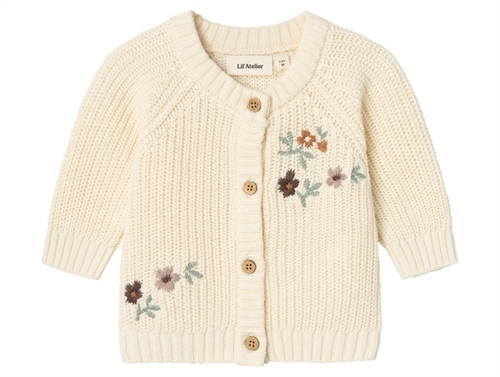 Lil Atelier birch floral embroidery knit cardigan