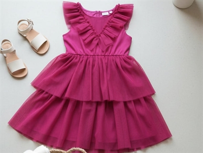 Name It pink peacock tulle dress