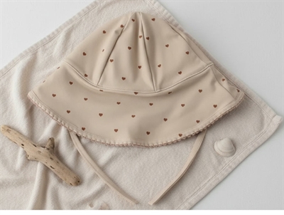 Lil Atelier rose dust heart sun hat