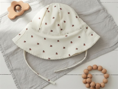 Lil Atelier whitecap gray ladybug sun hat