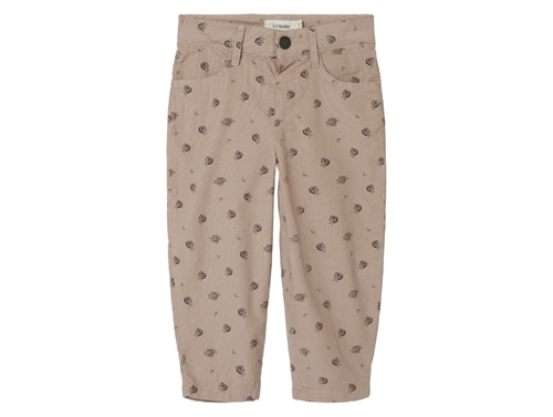 Lil Atelier gray morn floral pants
