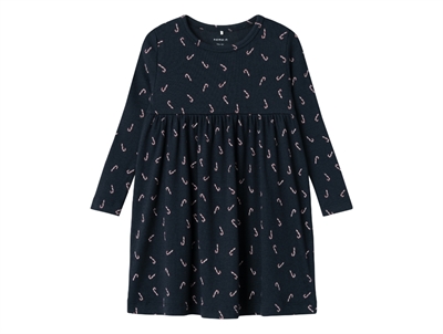 Name It dark sapphire candy cane dress