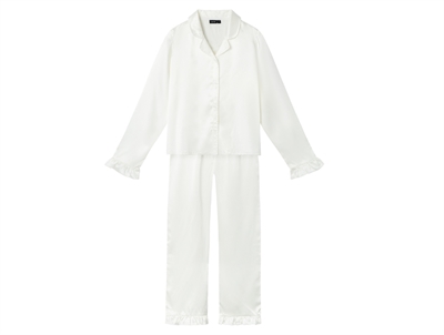 LMTD white alyssum pajamas satin