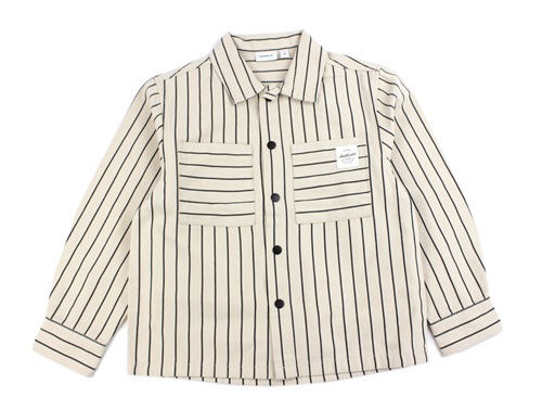 Name It oatmeal striped shirt