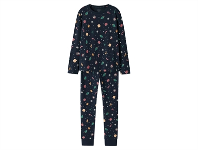 Name It pyjamas navy blazer with Christmas print