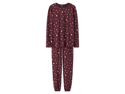 Name It pyjamas burgundy with Christmas print (adult)