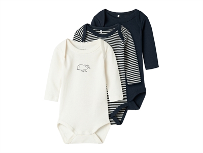 Name It dark sapphire bodysuit (3-pack)