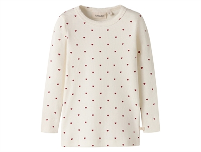 Lil' Atelier MINI top pastel parchment with swan print and ruffles