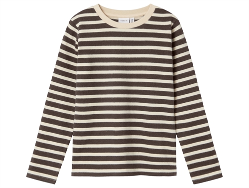 Name It summer sand/bracken striped blouse