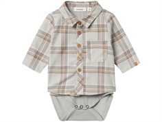 Lil Atelier mirage gray checkered bodysuit