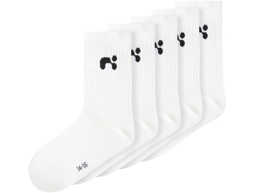 Name It bright white logo socks (5-pack)