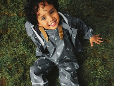 Name It teddy jacket violet ice with ruffle details