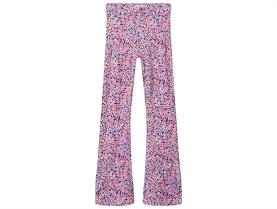 Name It pink cosmos floral bootcut pants
