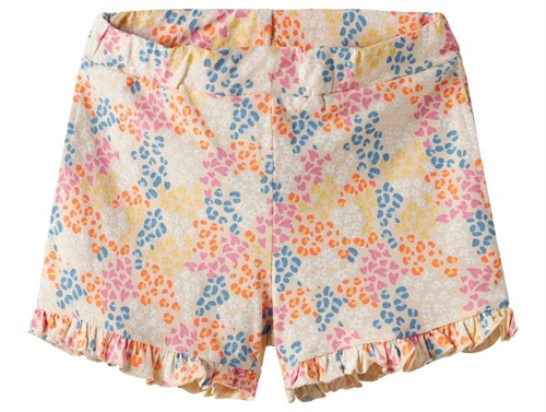 Name It shorts fresh salmon with flower print