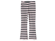 Name It trousers dark sapphire with stripes and frill edge  