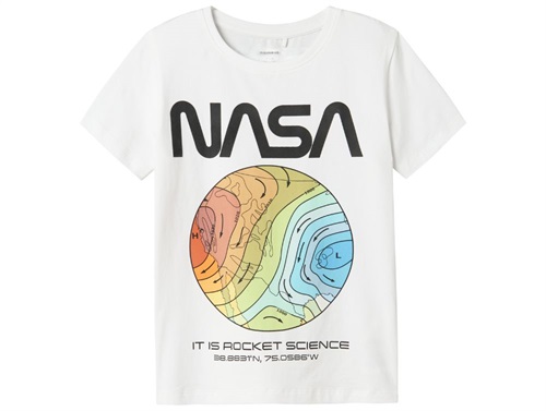 Name It t-shirt white with NASA print