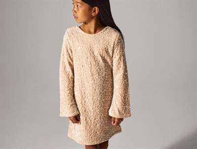 Name It dress jet stream with sequins and black bow