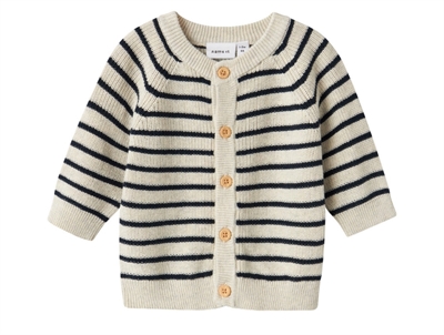 Name It peyote melange striped knit cardigan