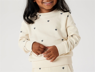 Name It sweatshirt summer sand with heart print